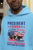 Biden Hoodie President Biden Make America Moral Again Pullover Hoodie Unisex Men Women