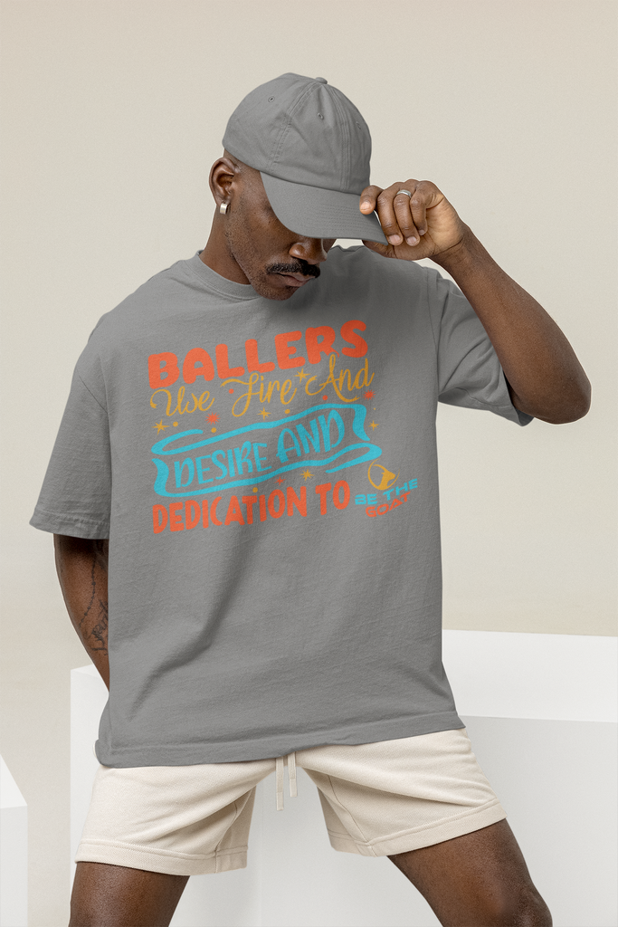 Basketball T-Shirt Baller Use Fire And Desire And Dedication To Be The Goat Unisex Shirt