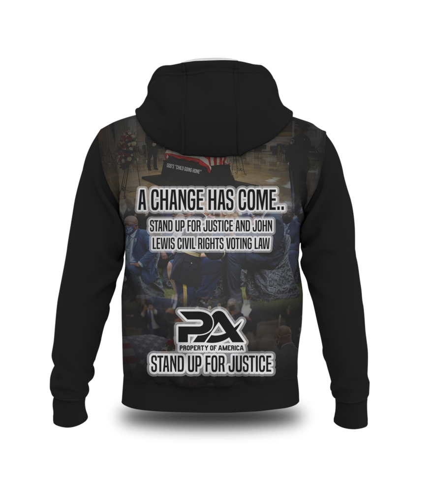 Remembering John Lewis - A True American Hero Sublimated Black Sweatshirt