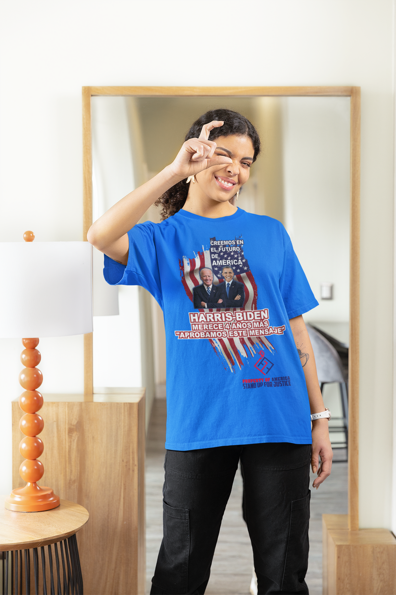 Harris-Biden merece 4 años más. "Aprobamos este mensaje."
