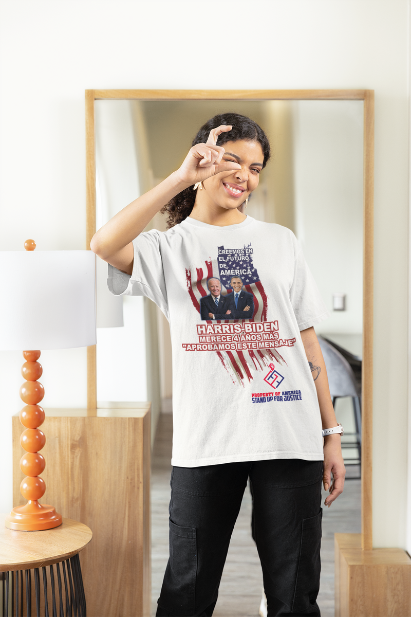 Harris-Biden merece 4 años más. "Aprobamos este mensaje."