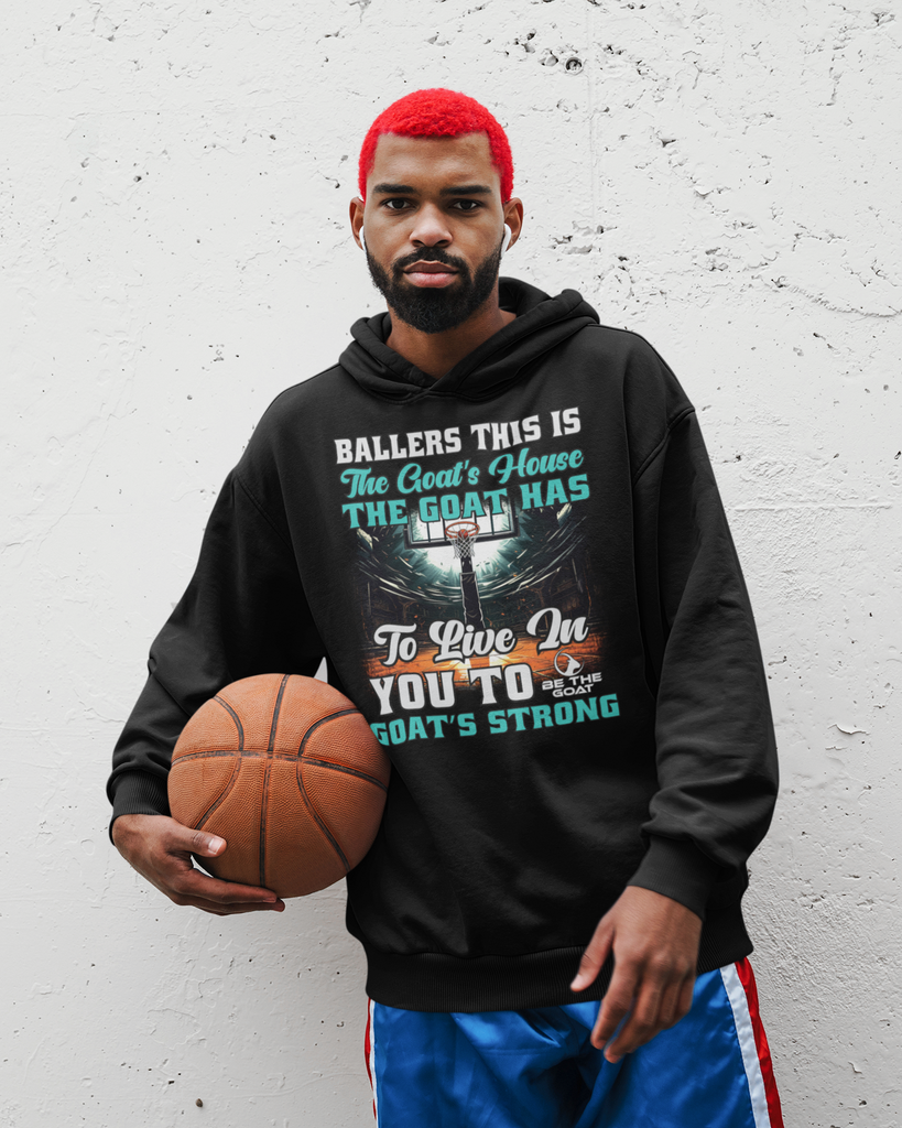 Property Of America BALLERS THIS IS THE GOAT'S HOUSE Men's Women's Unisex Hoodie