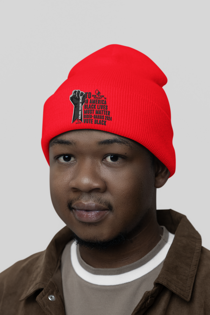 FOR U.S. TO BE THE GOAT/BLACK LIVES MUST MATTER - Beanie Hats