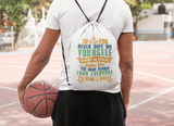 Drawstring Backpack Bag To Be The Goat You Never Quit On Yourself Sports Basketball Bag