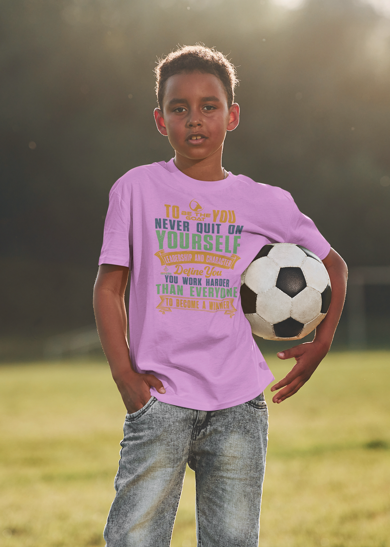 Basketball T-Shirt To Be The Goat You Never Quit On Yourself Unisex Men's Women's T-Shirt