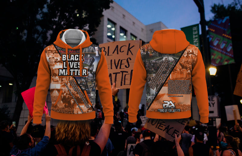 Orange Black Lives Matter Hoodie