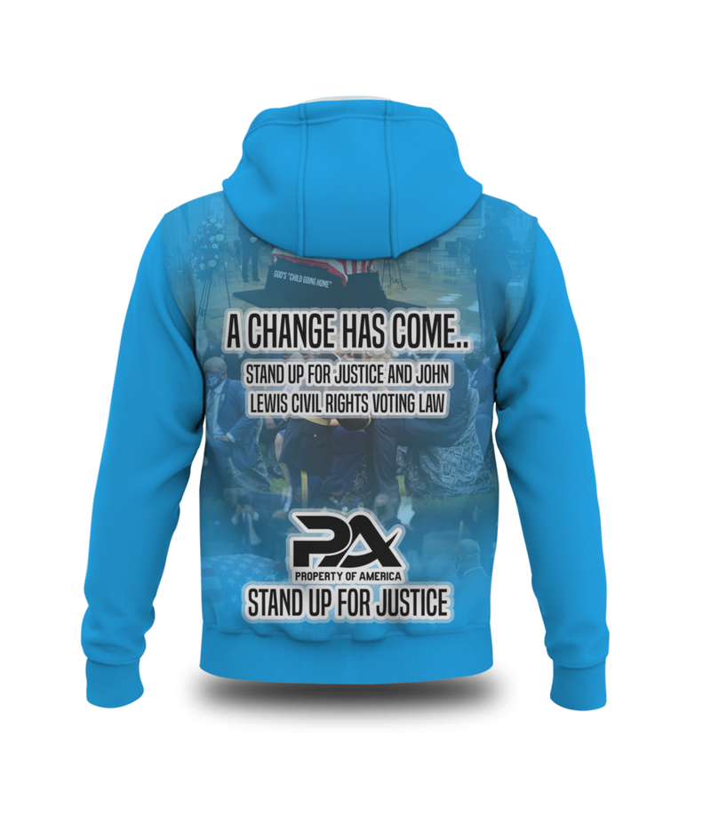 Remembering John Lewis - A True American Hero Sublimated Blue Sweatshirt