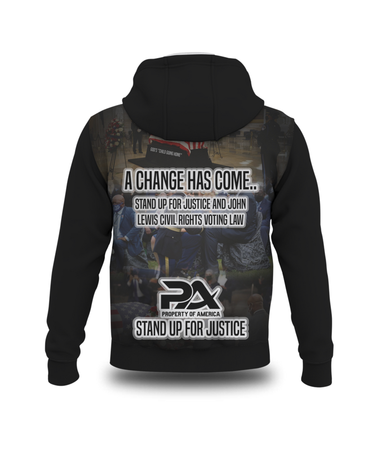 Remembering John Lewis - A True American Hero Sublimated Black Sweatshirt