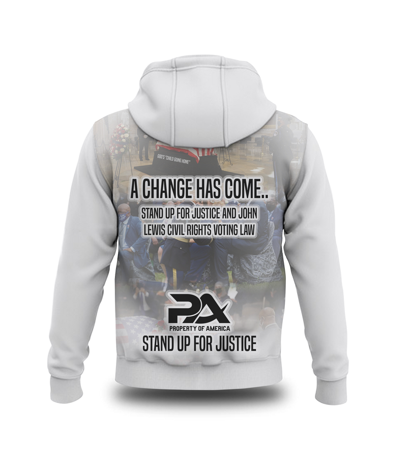 Remembering John Lewis - A True American Hero Sublimated White Sweatshirt