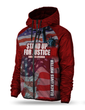 Load image into Gallery viewer, SYNTHETIC-FILL WINDHAWK Red Stand up for Justice Jacket