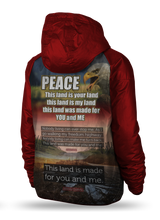 Load image into Gallery viewer, SYNTHETIC-FILL WINDHAWK Red Stand up for Justice Jacket