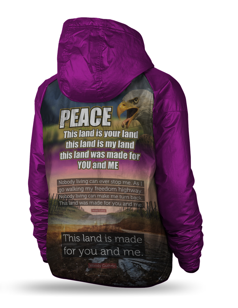 SYNTHETIC-FILL WINDHAWK Purple Stand up for Justice Jacket