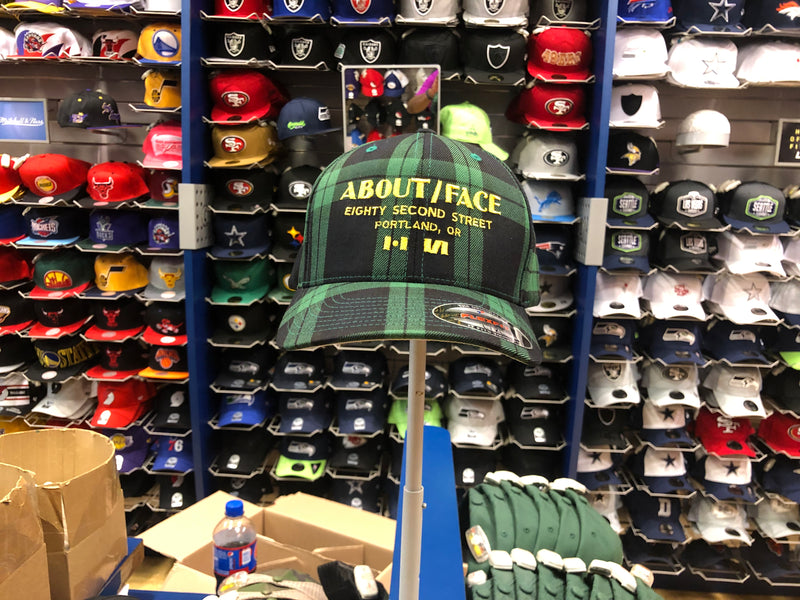 Property of America About Face Black Plaid Hat