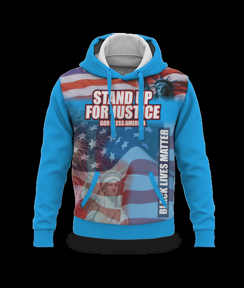 Stand up for Justice Blue Hoodie