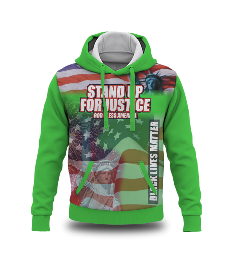 Stand up for Justice Green Hoodie