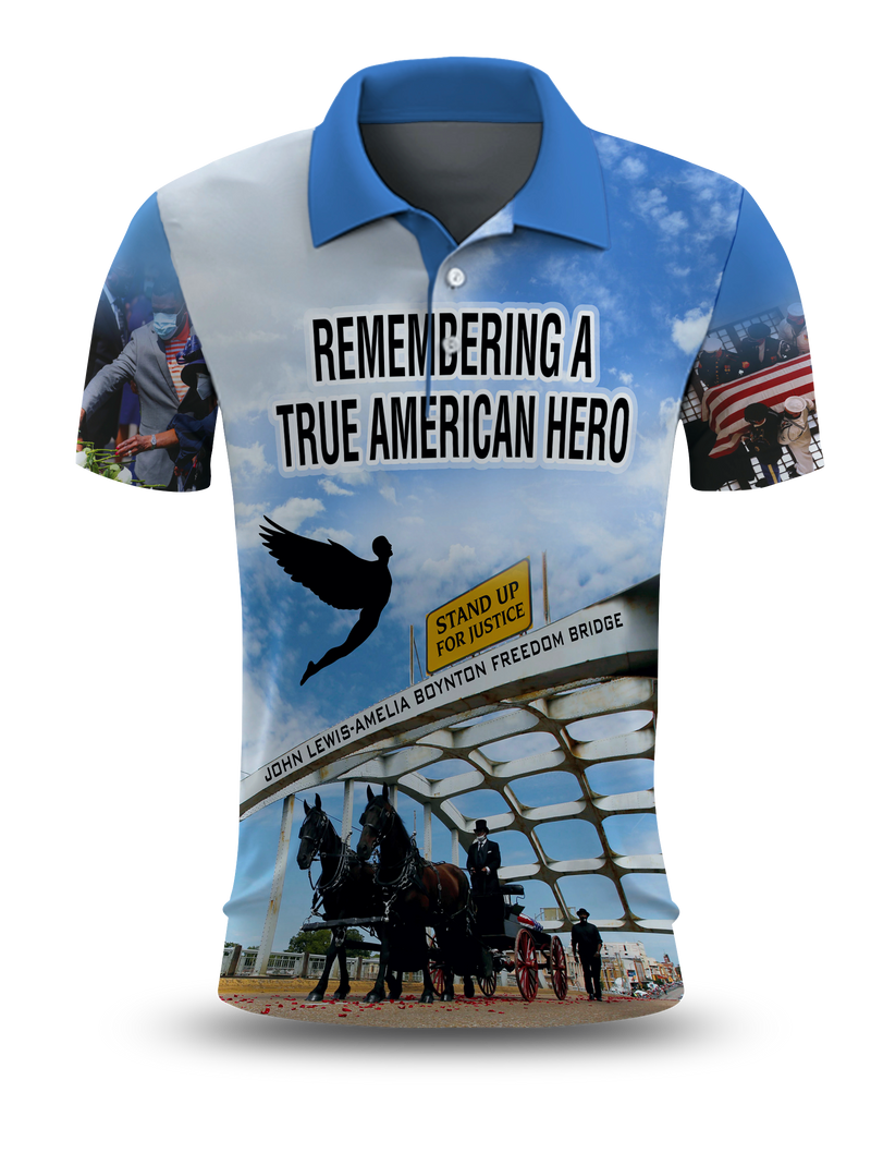 Remembering John Lewis - A True American Hero Polo