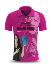 Load image into Gallery viewer, Introducing VP Kamala Polo Pink Shirt