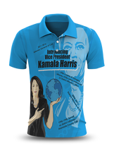 Load image into Gallery viewer, Introducing VP Kamala Polo Blue Shirt