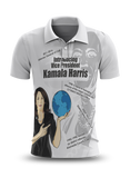 Introducing VP Kamala Polo Silver Shirt
