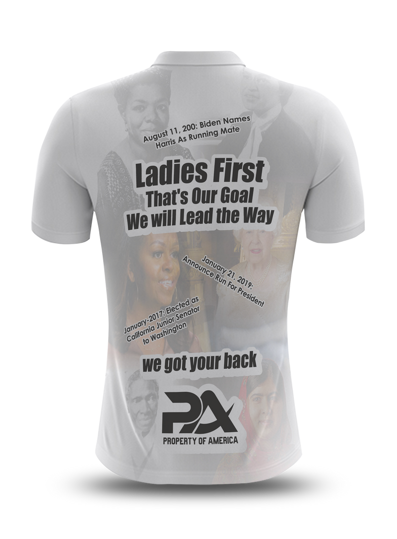 Introducing VP Kamala Polo Silver Shirt