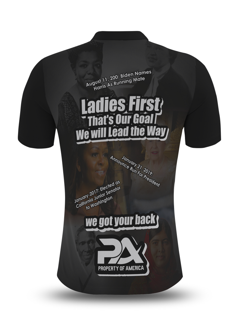 Introducing VP Kamala Polo Black Shirt