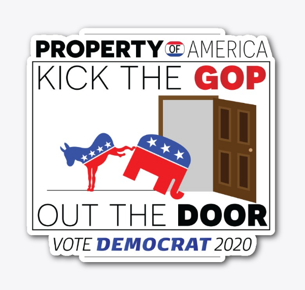 Kick Out The GOP Sticker