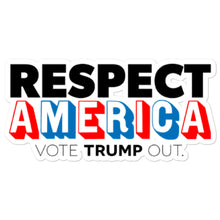 Load image into Gallery viewer, Respect America Die-Cut Sticker