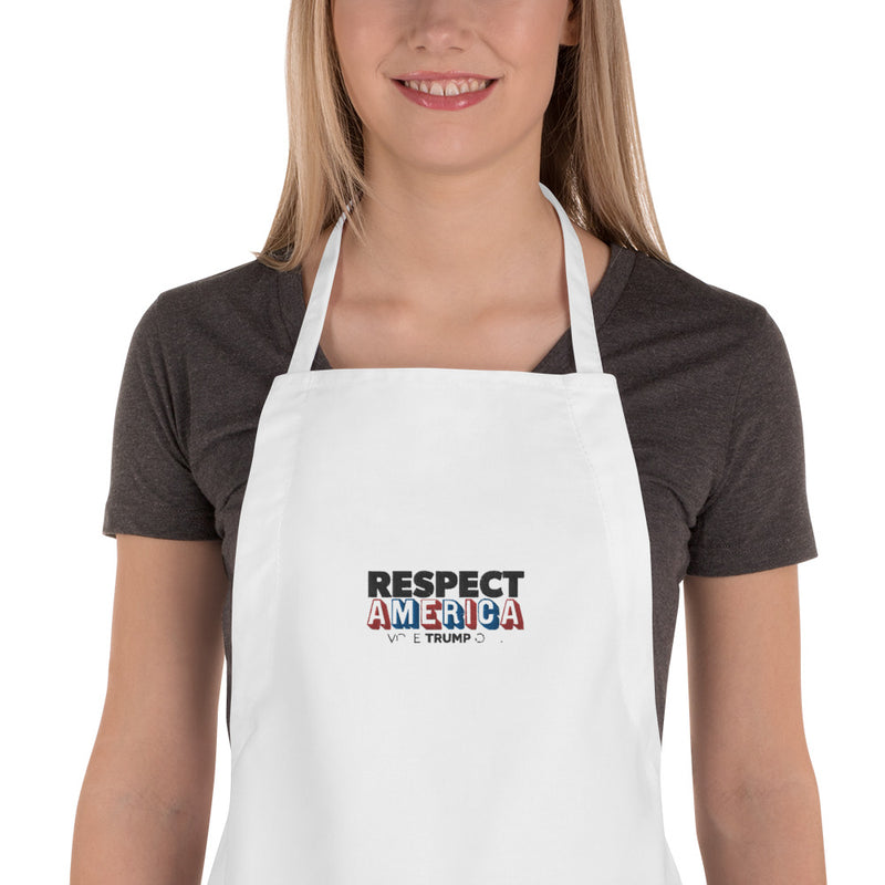 Respect America - Vote Trump Out Embroidered Apron