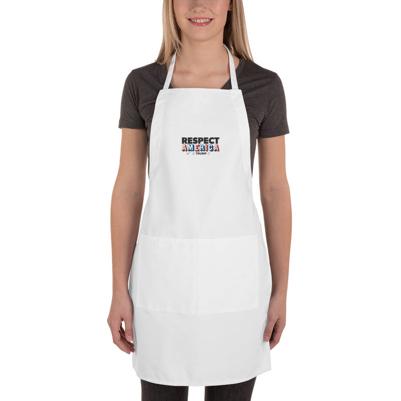 Respect America - Vote Trump Out Embroidered Apron
