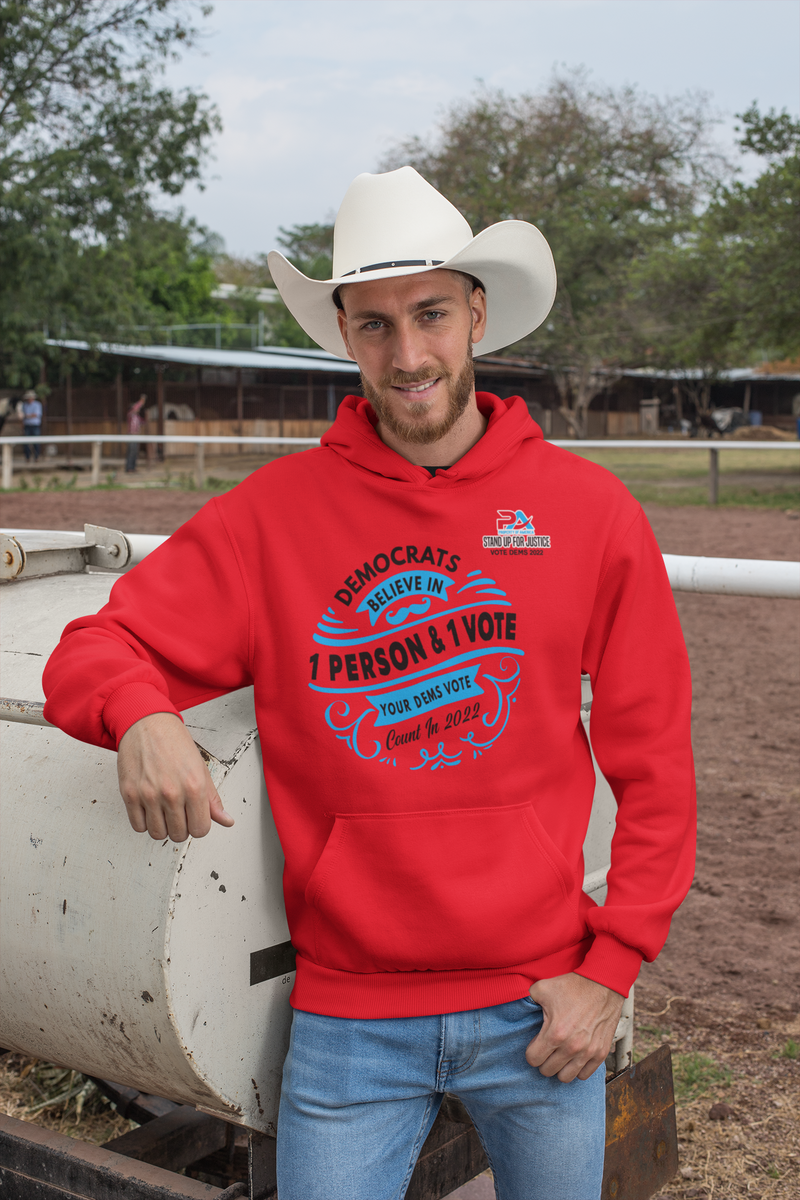 DEMOCRATS BELEIVE/ IN ONE PERSON & ONE VOTE