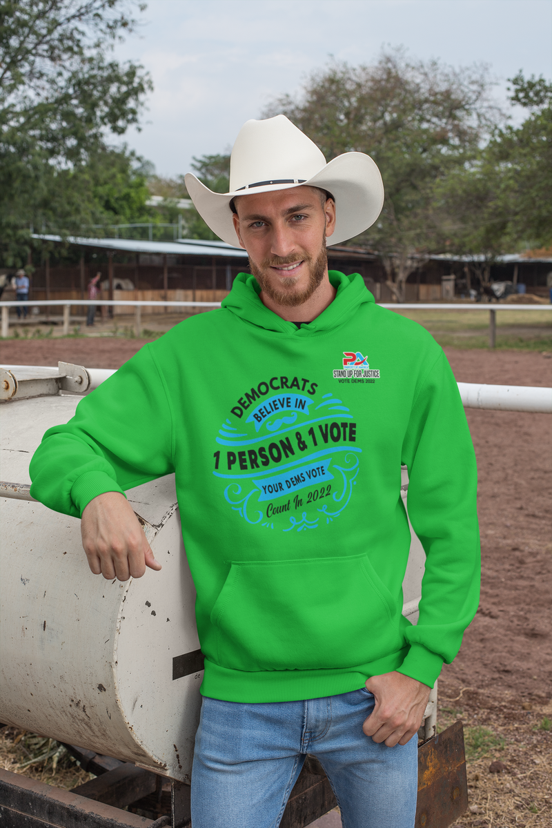 DEMOCRATS BELEIVE/ IN ONE PERSON & ONE VOTE