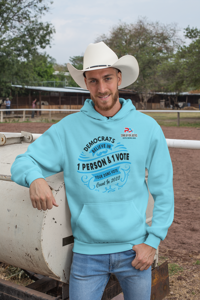 DEMOCRATS BELEIVE/ IN ONE PERSON & ONE VOTE