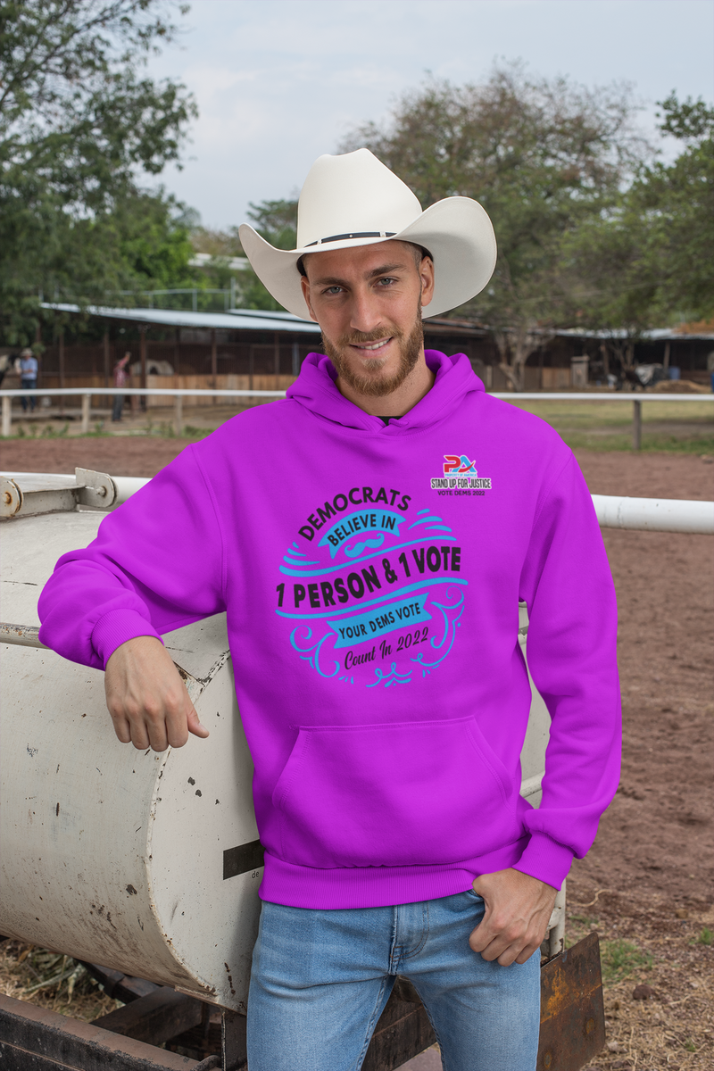 DEMOCRATS BELEIVE/ IN ONE PERSON & ONE VOTE