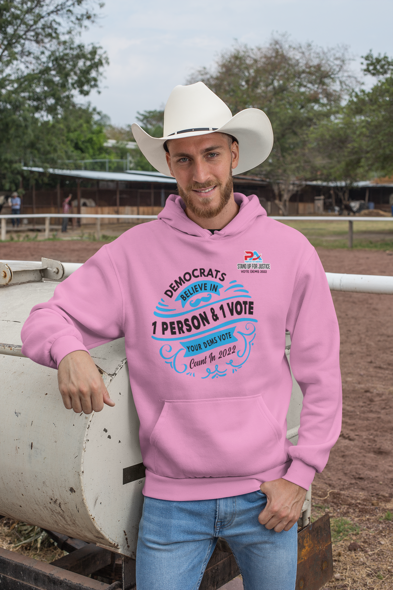 DEMOCRATS BELEIVE/ IN ONE PERSON & ONE VOTE