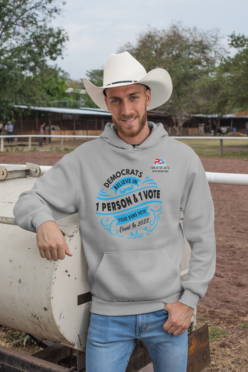 DEMOCRATS BELEIVE/ IN ONE PERSON & ONE VOTE