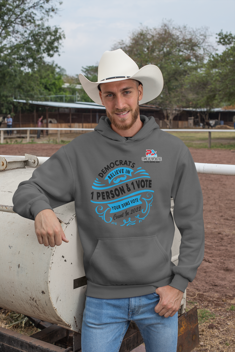 DEMOCRATS BELEIVE/ IN ONE PERSON & ONE VOTE