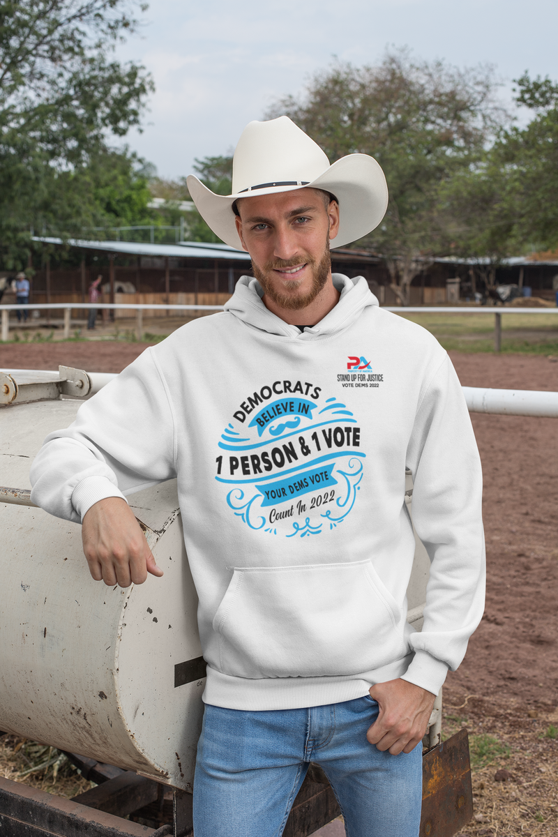 DEMOCRATS BELEIVE/ IN ONE PERSON & ONE VOTE