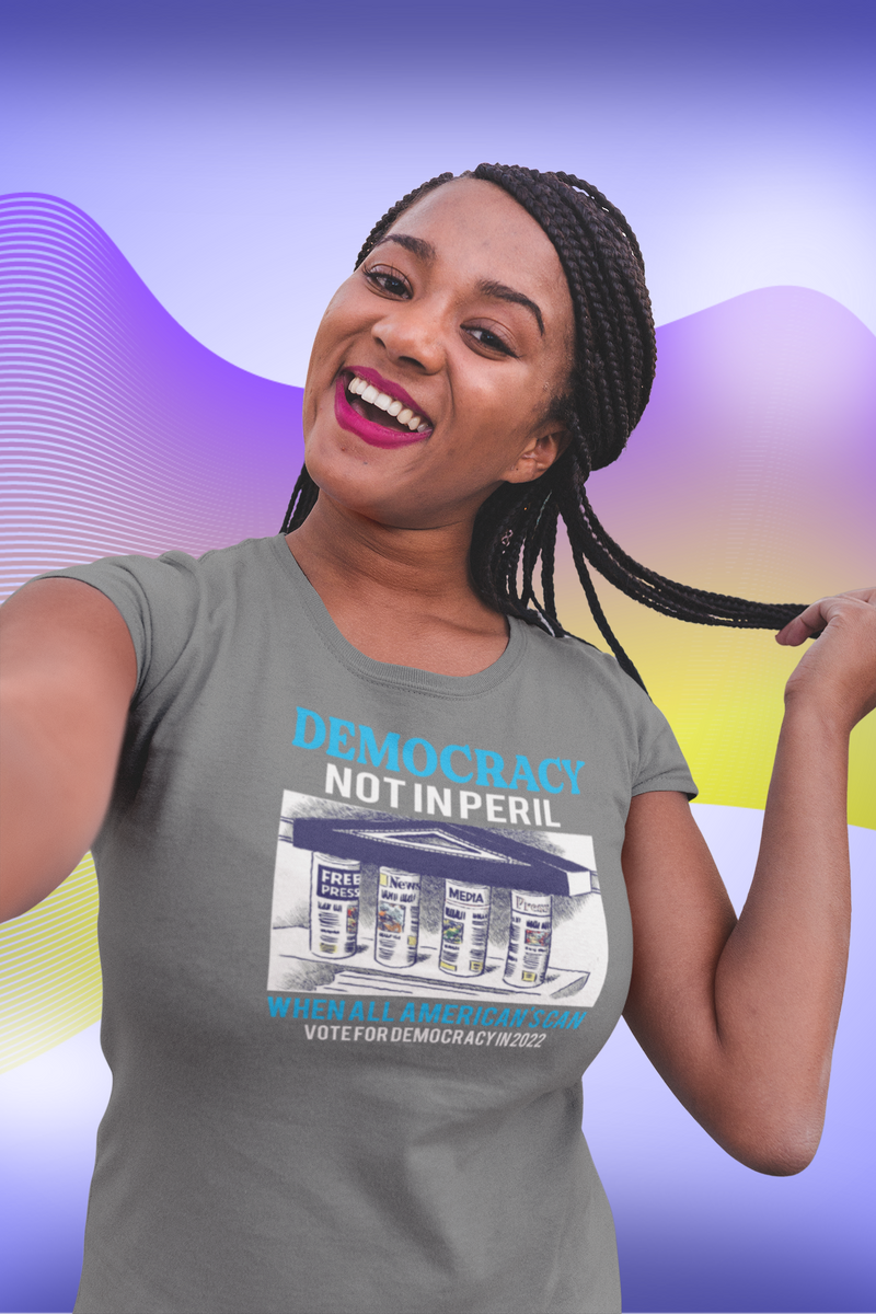 DEMOCRACY NOT IN PERIL/VOTE FOR DEMOCRACY