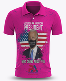 Vote for an American President who cares about you! Pink Polo